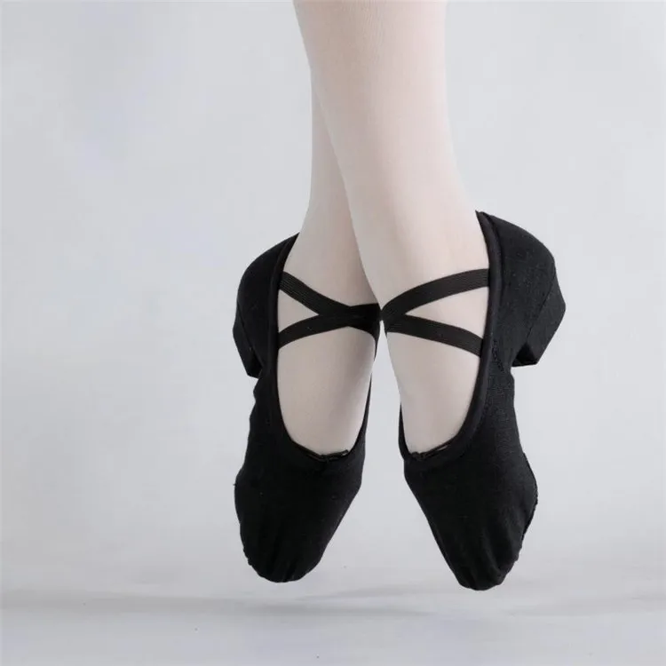 Wholesale High Quality Professional Ballet Dance Canvas Teacher Character Shoes