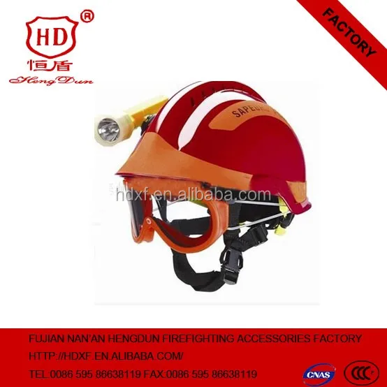 fire helmet with flashing light