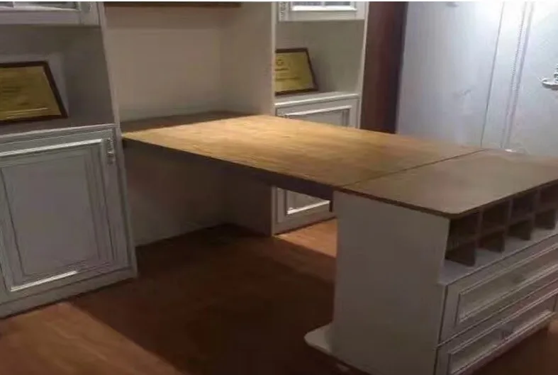 Furniture Hardware Convertible Cabinet Table Pool Dining Room Popular Hidden Concealed Gray Folding Table Mechanism