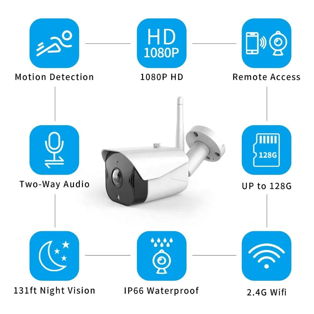 Tuya IP Camera for Home Security Smart Life APP Control Outdoor Waterproof Night Vision IP66 P2P 720P 1080P Full HD SD Card