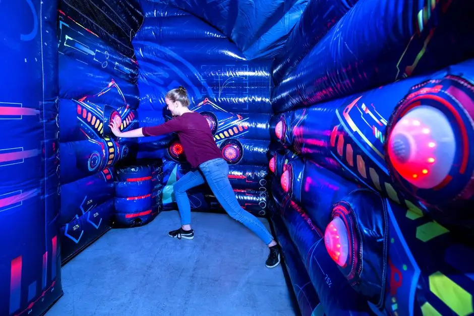 IPS Inflatable Interactive Light Battle Arena, Warp Speed Interactive Kids Play System Arena, Inflatable IPS Arena