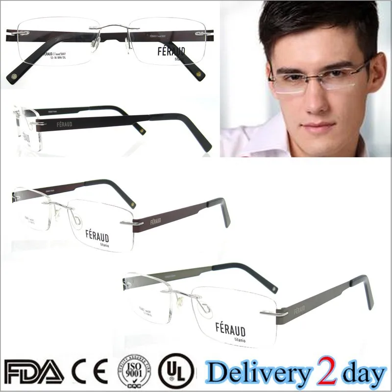 Titanium Optical Frame Designer Prescription Glasses Eyeglasses Frames With Crystals