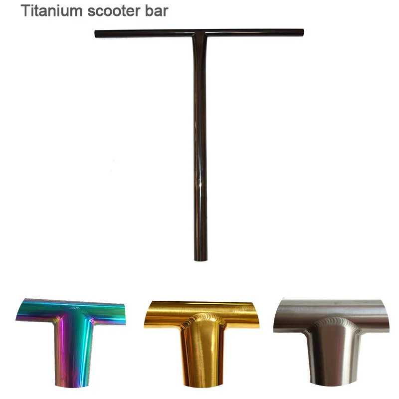Factory Supply custom color titanium kick scooter accessories pro handle bar