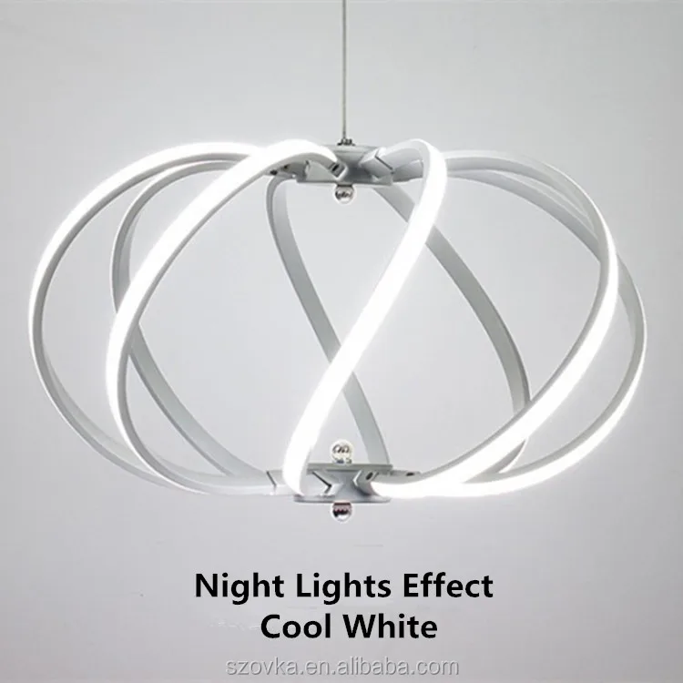 2018 Modern Wireless Remote Control LED Hanging Light Bird Cage Pendant Lamp for Restaurant