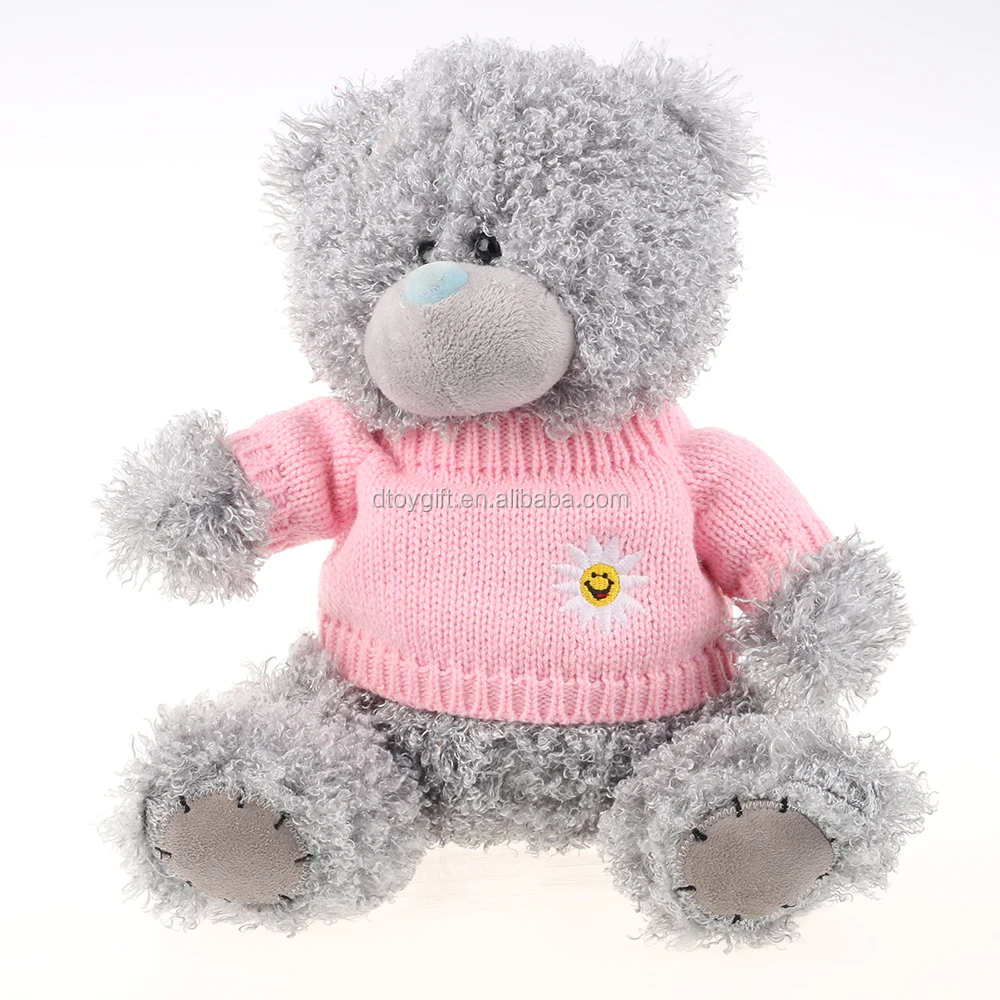 grey and pink teddy bear