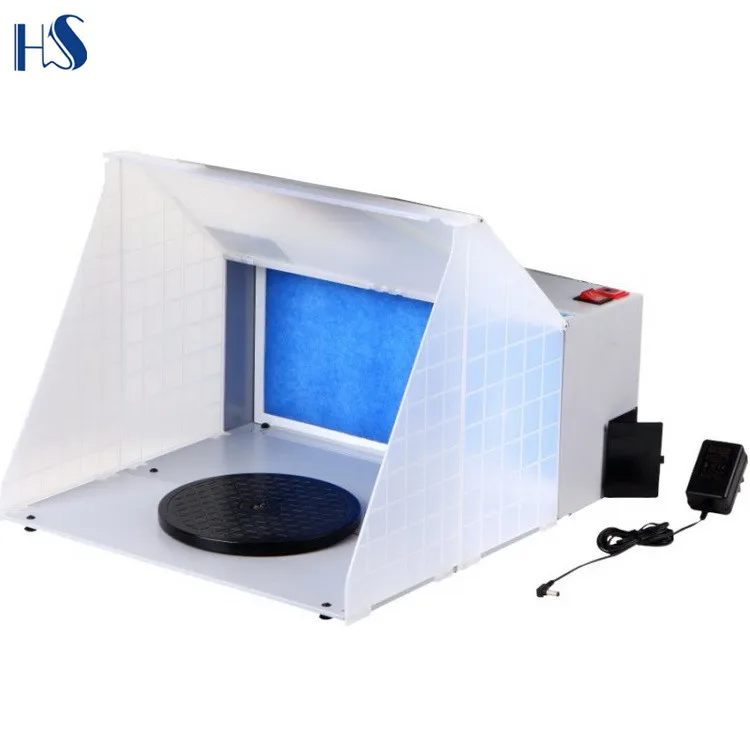 HS-E420DCLK Portable Mini Paint Spray Booth for Airbrush Art