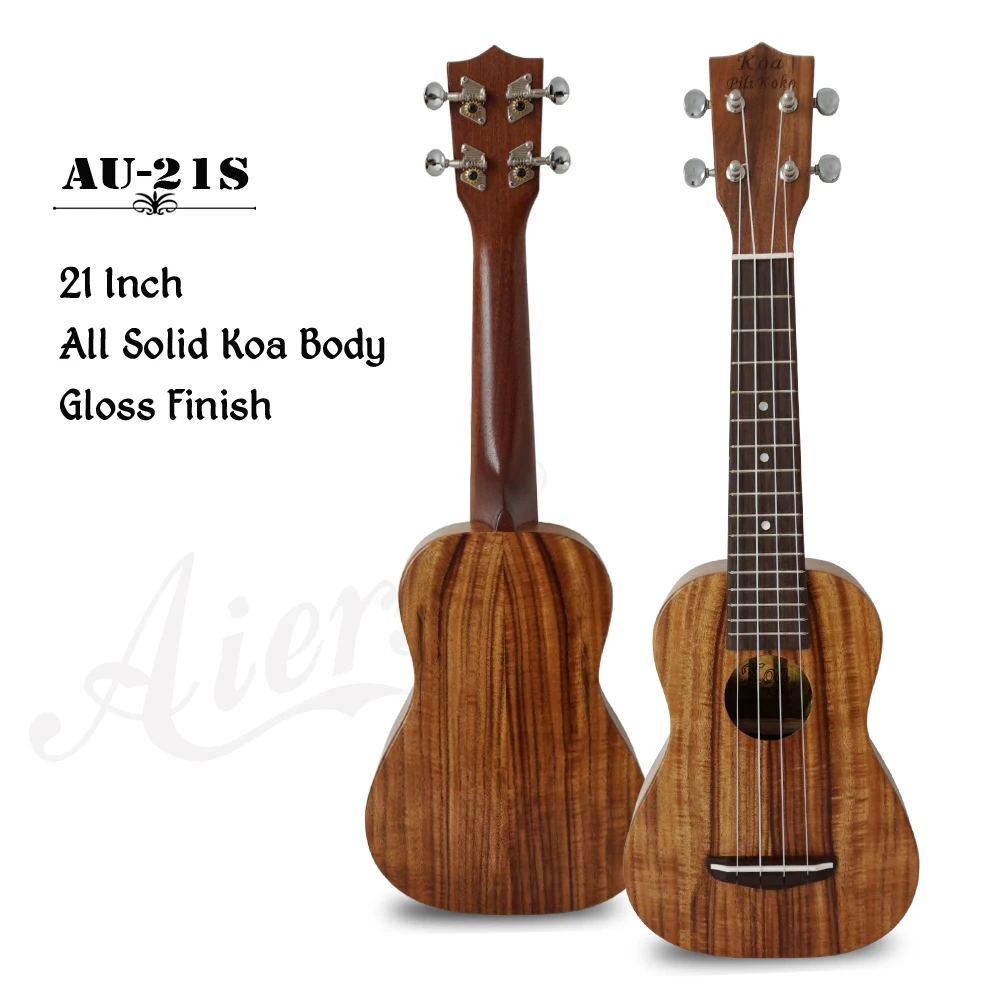 Wholesale Koa pili kokoオールソリッドコアウッドスモールギター