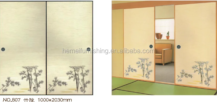 Customized Japanese Style Sliding Fusuma Door