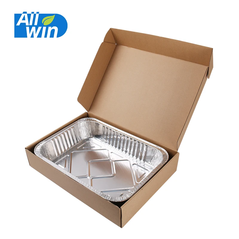 Aluminium Foil Catering Trays + Lids Medium 7000cc - Shine