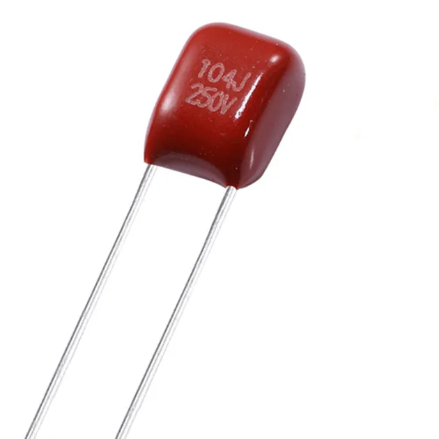mini size CBB21 104j 250v metallized polypropylene film capacitor