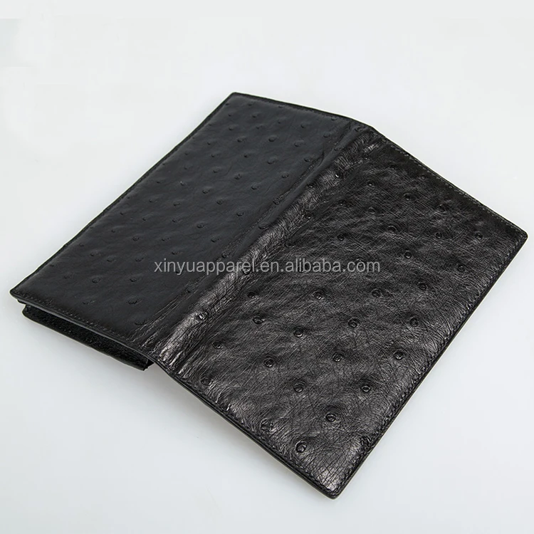 Source China Supplier Wholesale Unisex Ostrich Leather Designer