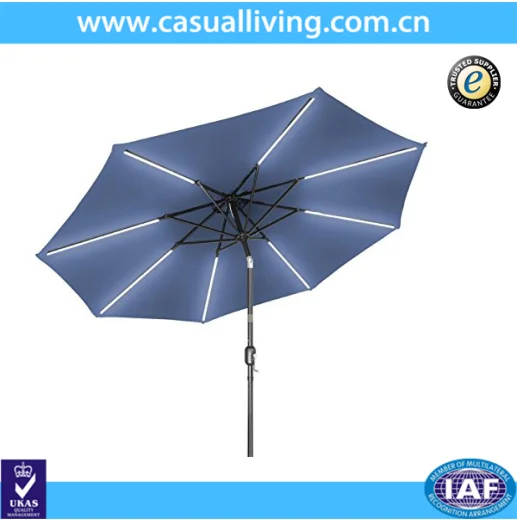 lighted half umbrella