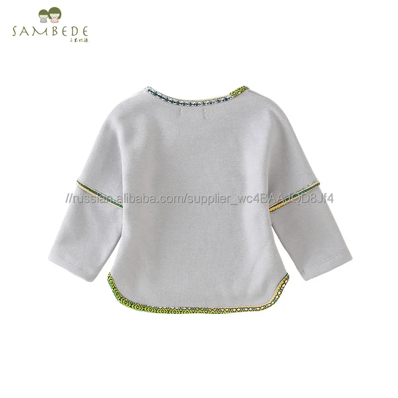Sambede верхняя одежда для маленьких мальчиков верхняя одежда мягкий frabic футболка с длинными рукавами для зимы SM6D5742
