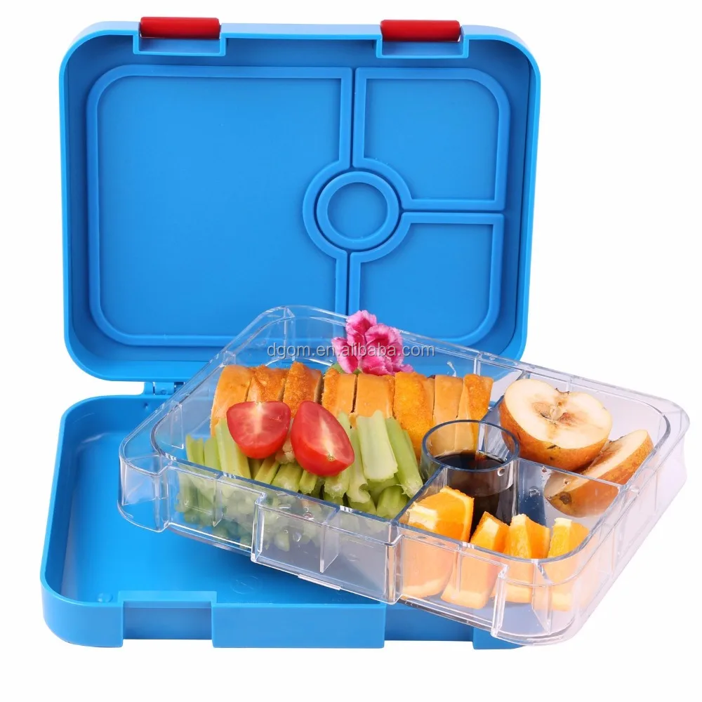 Aohea Tritan Bento Box with Sections Kids School Bento Lunch Box