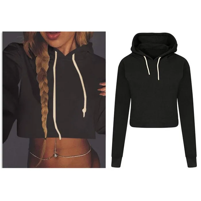 Ladp Sudadera corta con capucha para mujer: a la venta a 14.99€ en