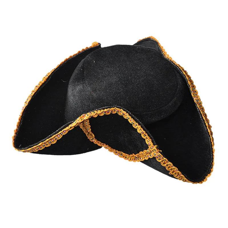 black caribbean pirate hat