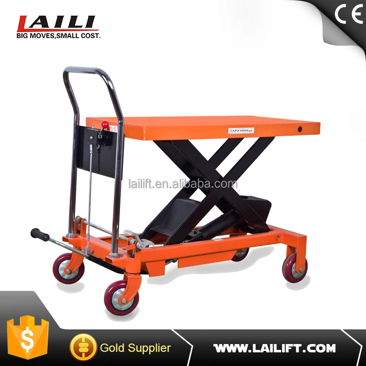 350KG Capacity Manual Scissor Lift Table With CE Certificate