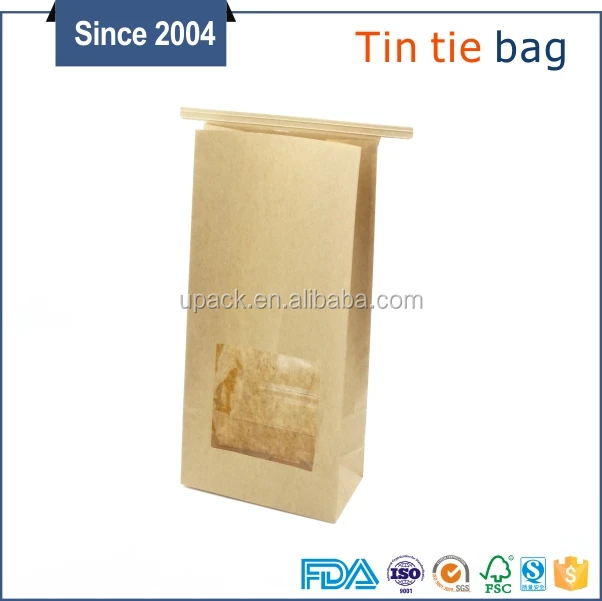 tin tie paper bolsas