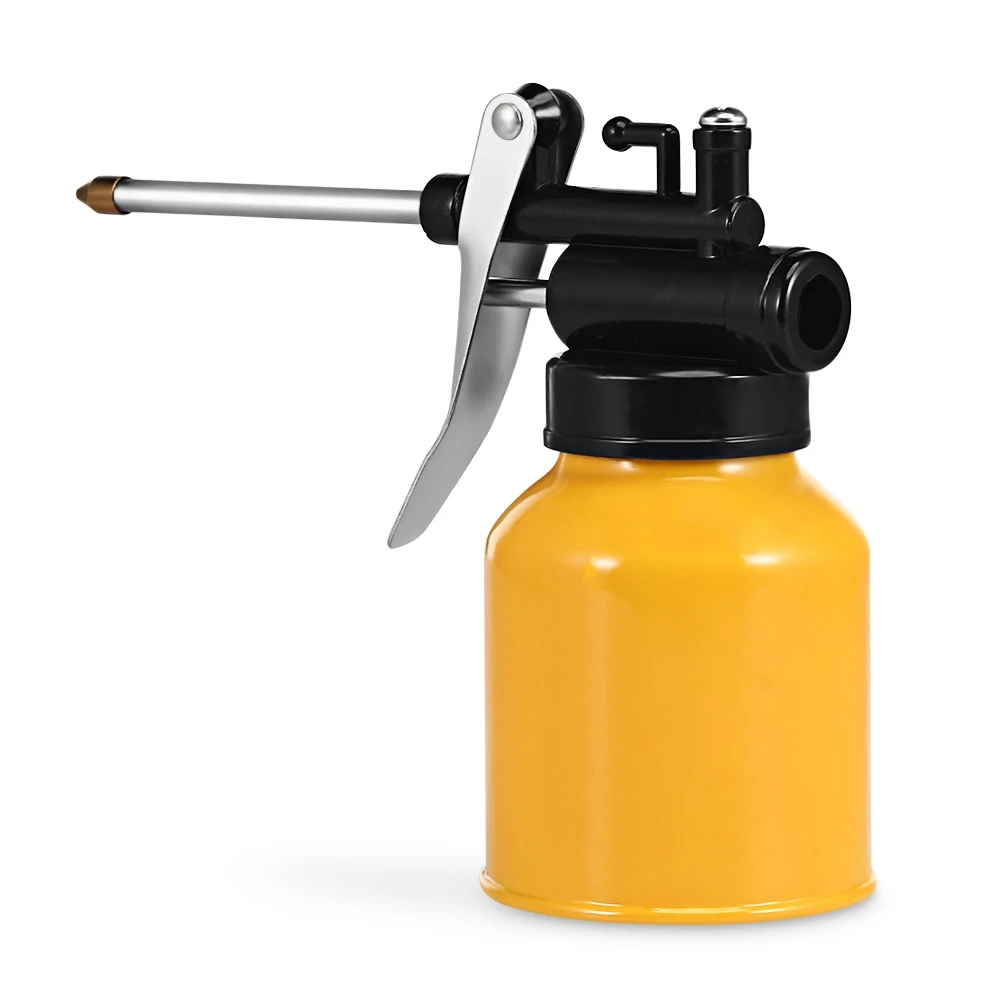 2x High Pressure Transparent Machine Oil Pot Can Kettle Bottle Vessel Oiler 