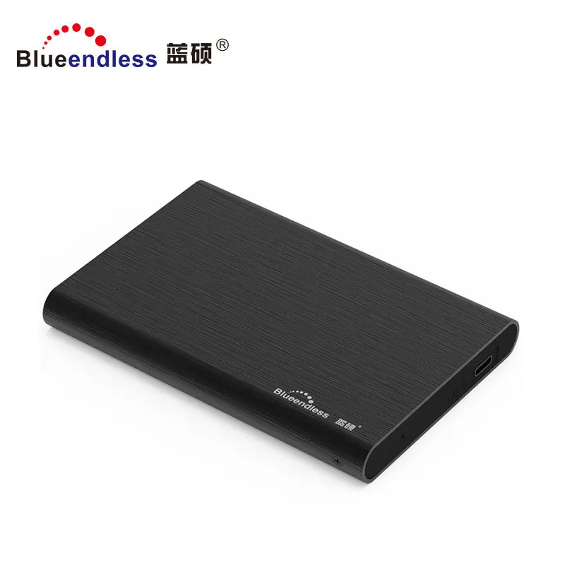Blueendless алюминиевый корпус для жесткого диска 2 5 дюйма типа C USB 3 0 внешнего SSD высокоскоростной нагревательный Sinkable