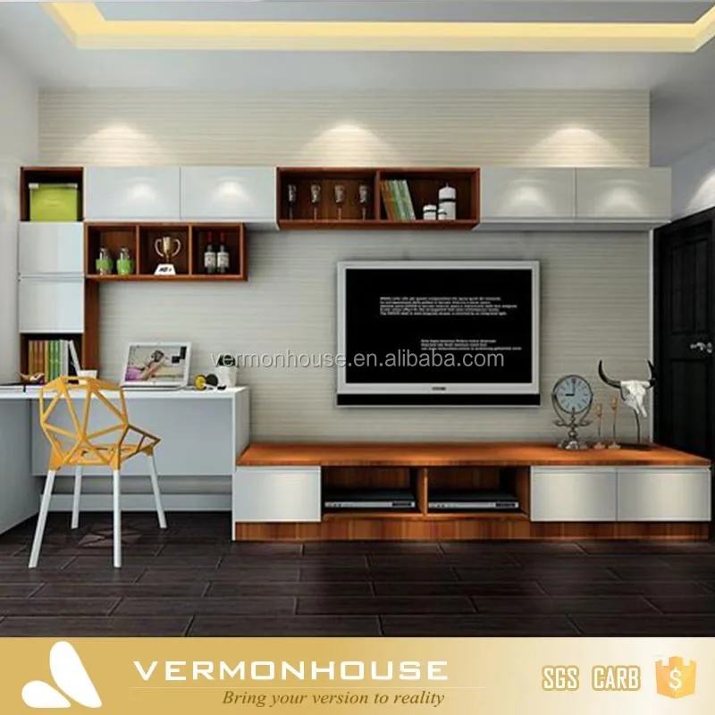 2021 Customized Home Designs Furniture TV Cabinets Wall Units