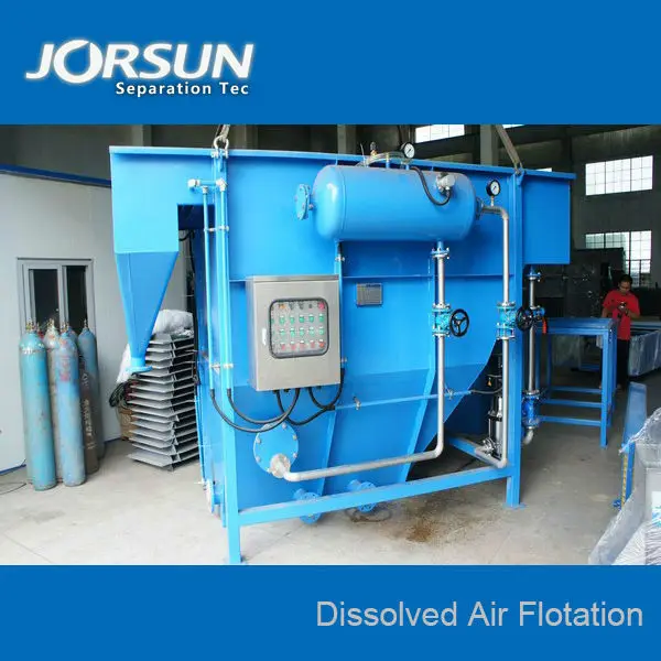 DAF Dissolved air Flotation with Lamella Plate and Bottom Sludge Scraper and Surface Skimmer Separation Technology