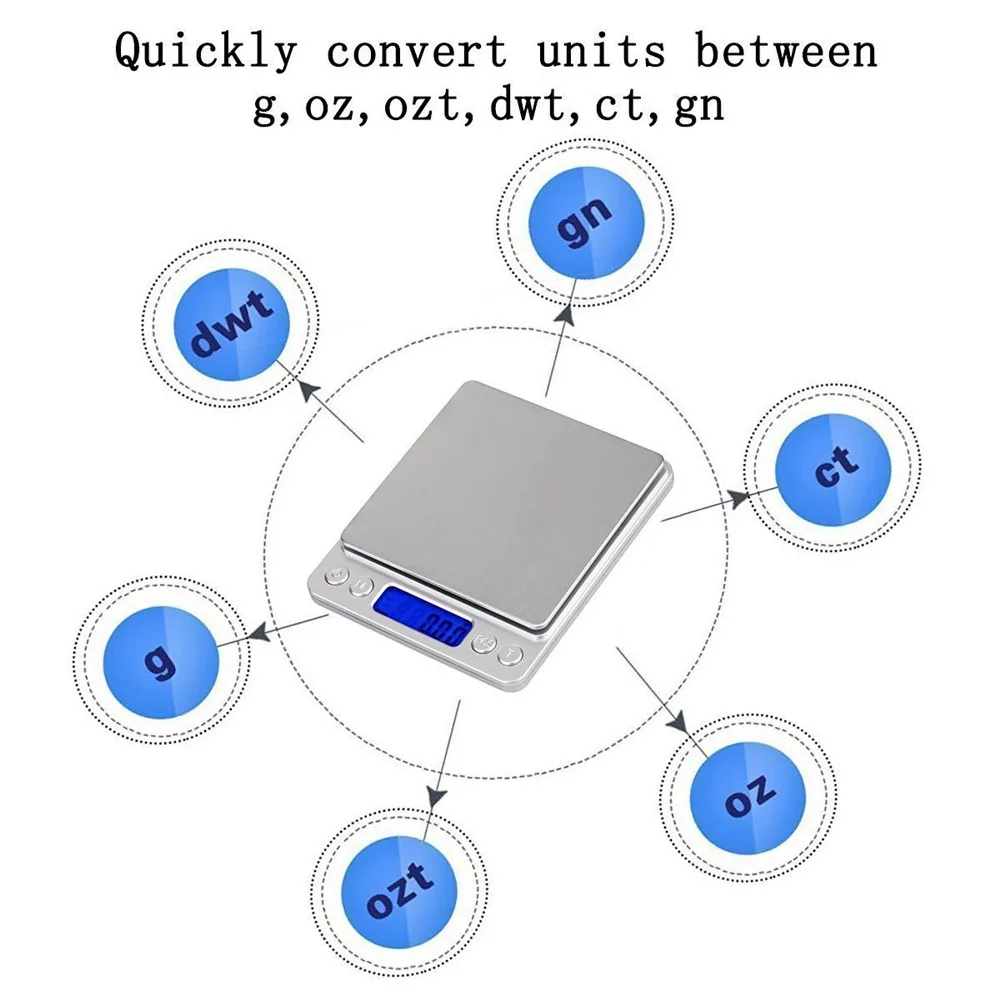 Mini Digital Platform Scale - 500G / 0.01g-MT104