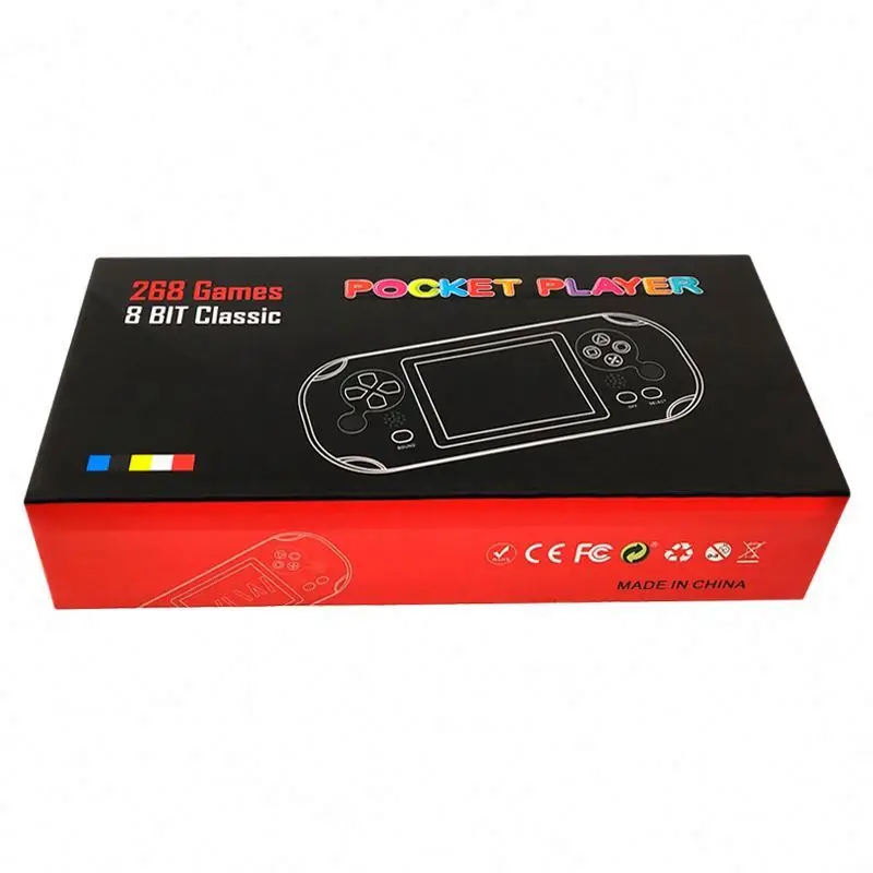 2019 карманная портативная игровая консоль 2,4 дюйма, встроенные 129 игр, портативный игровой Ретро плеер с поддержкой ТВ выхода, встроенный 168