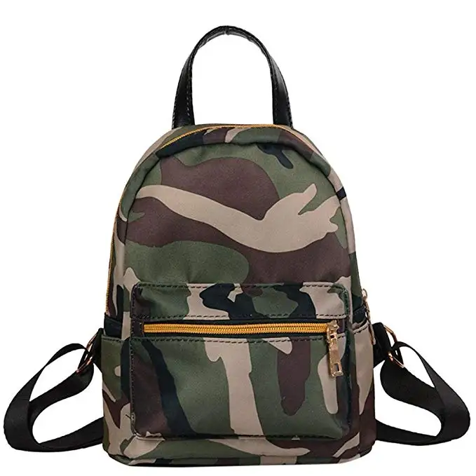 black camouflage backpack