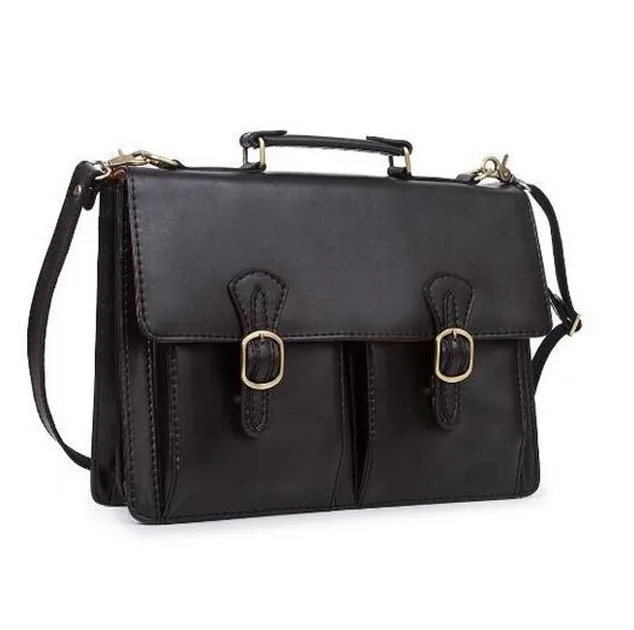 Portafolio De Hombro De Cuero Sólido Estilo Duro Para Hombre - Buy  Portafolio De Portafolio Product on Alibaba.com