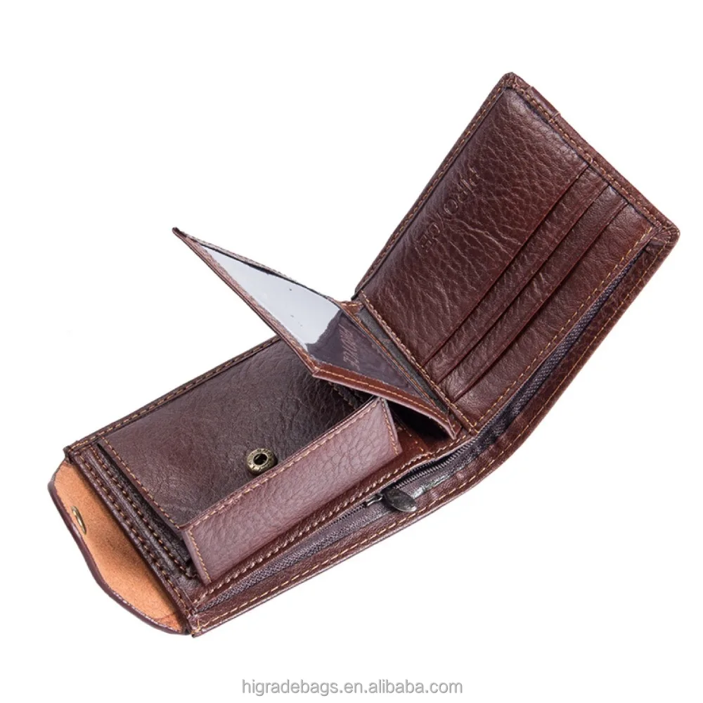 Cheap CONTACTS Genuine Leather Men's Wallet Short Purse For Men Coin Pocket  Wallets Male Portmane | Joom