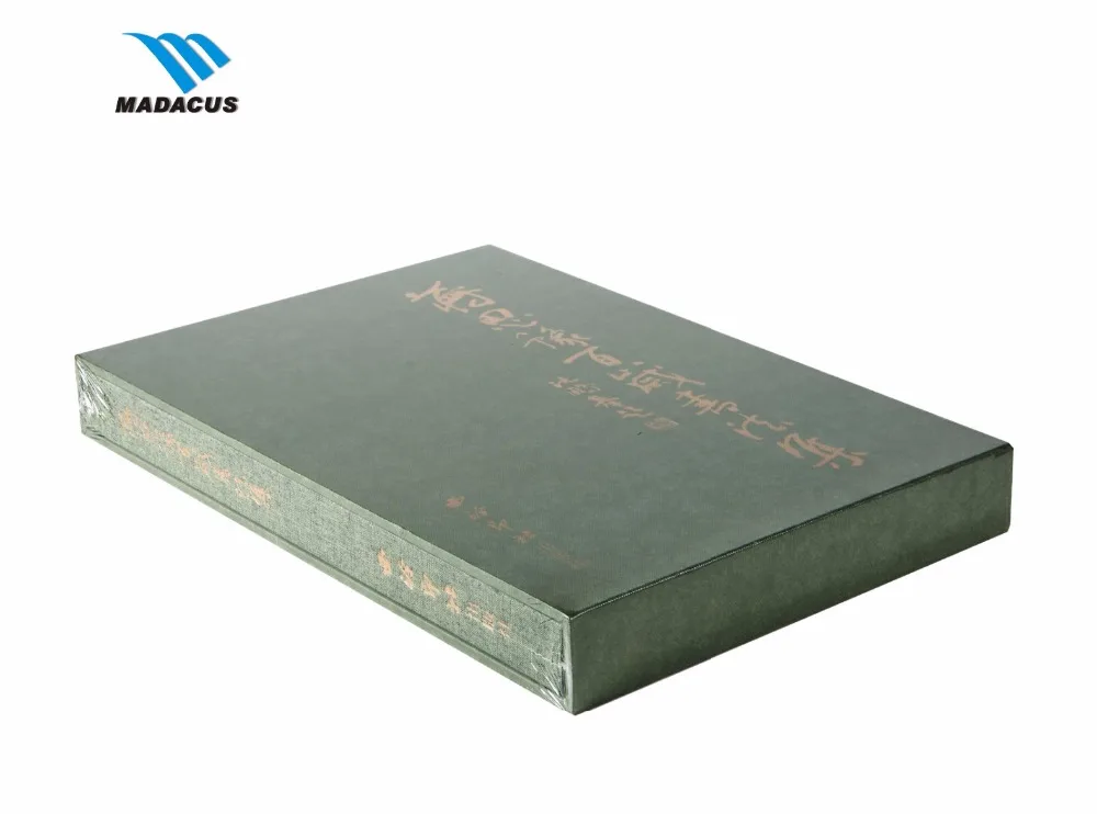 High Class Hard Cover Slip Case Bound Book Printing Customized Offset Printing Hot Stamping Art Paper Catalog Printing Stitching