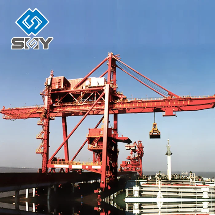 New Condition Grab Bucket Ship Unloader Gantry Crane with ISO