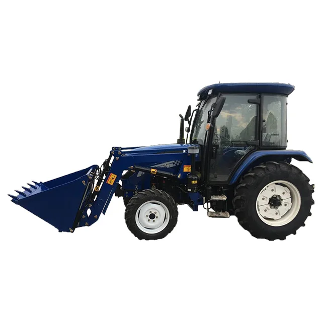 Farm Machine 50 60hp Tractor 80hp with Loader Bucket Good Quality
