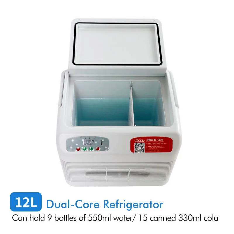 Переносной Автомобильный холодильник Электрический походный мини-холодильник для вакцины 12 л 19 26 В переменного тока 220