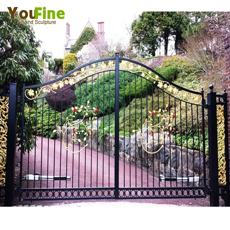 Wrought Iron Gate Design/ Iron Fancy Gates for Homes