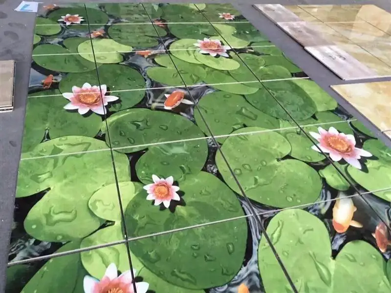 Modern Beautiful Concepts 3D Design Bathroom Floor Art Factory Supply New 3D Porcelain Tile Polish Decorative Stone Sale