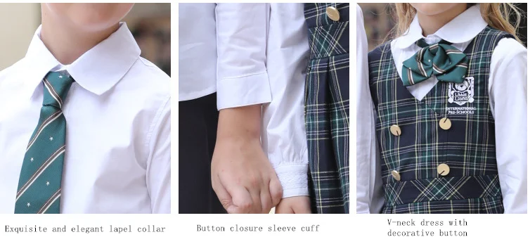 
 Унисекс унисекс униформа в британском стиле для дошкольного/детского сада рубашка + брюки + платье  