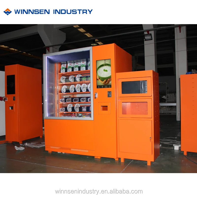 screen for shopping and selecting - buy hot food vending machine