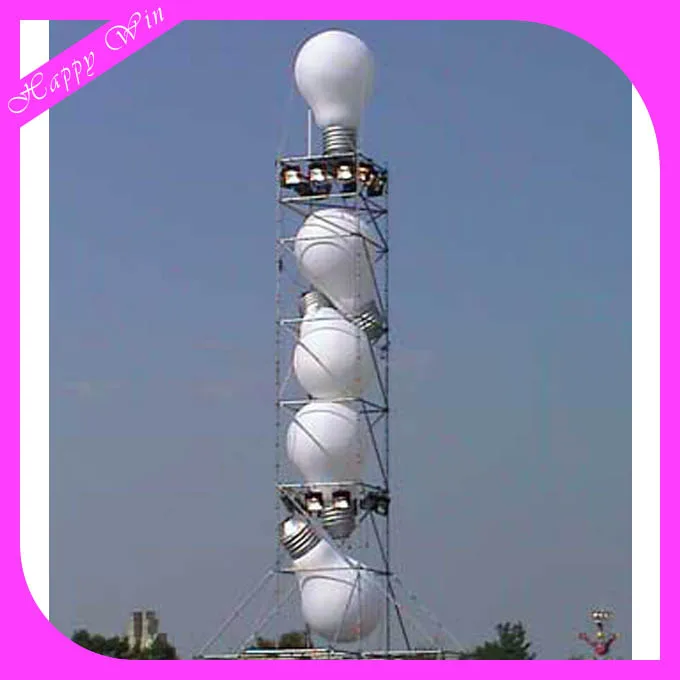 Large Inflatable Light Bulb Balloon PVC Inflatable Giant Bulb Model Advertising Inflatable Lamp Bulb for Sale