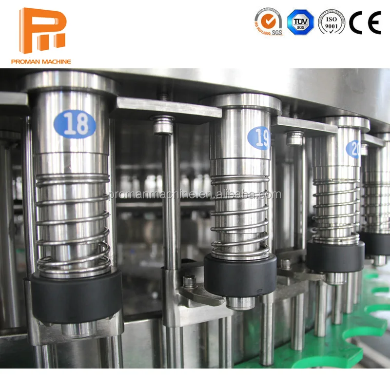 Full Automatic Three in One Bottled Pure Mineral Water Cleaning Filling and Sealing Machine