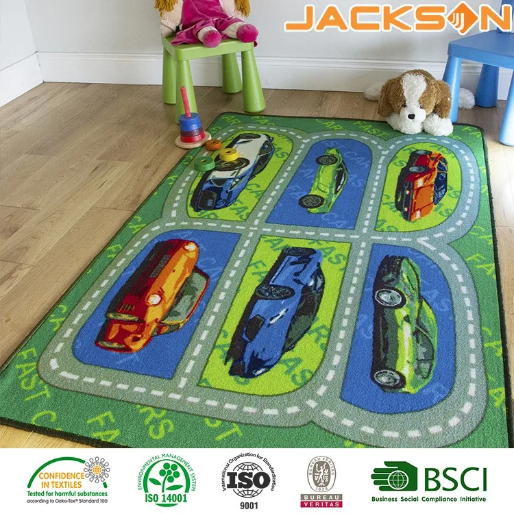 Цветной Противоскользящий латексный коврик для детей Детский