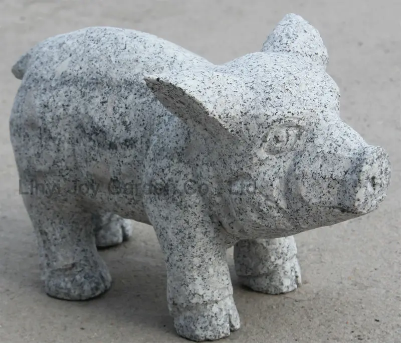 花岗岩石头动物雕刻花园雕像猪