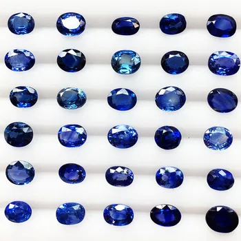 SGARIT precious gem stone for custom fine gold jewelry making 0.8-1ct Sri Lanka natural blue sapphire loose gemstone