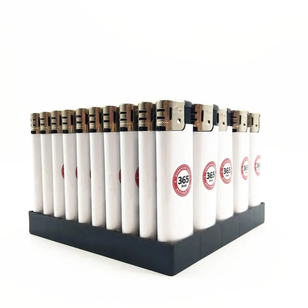 Wholesale Electronic Refillable Gas Lighter With Normal Label In White Color,Quality In Cheap