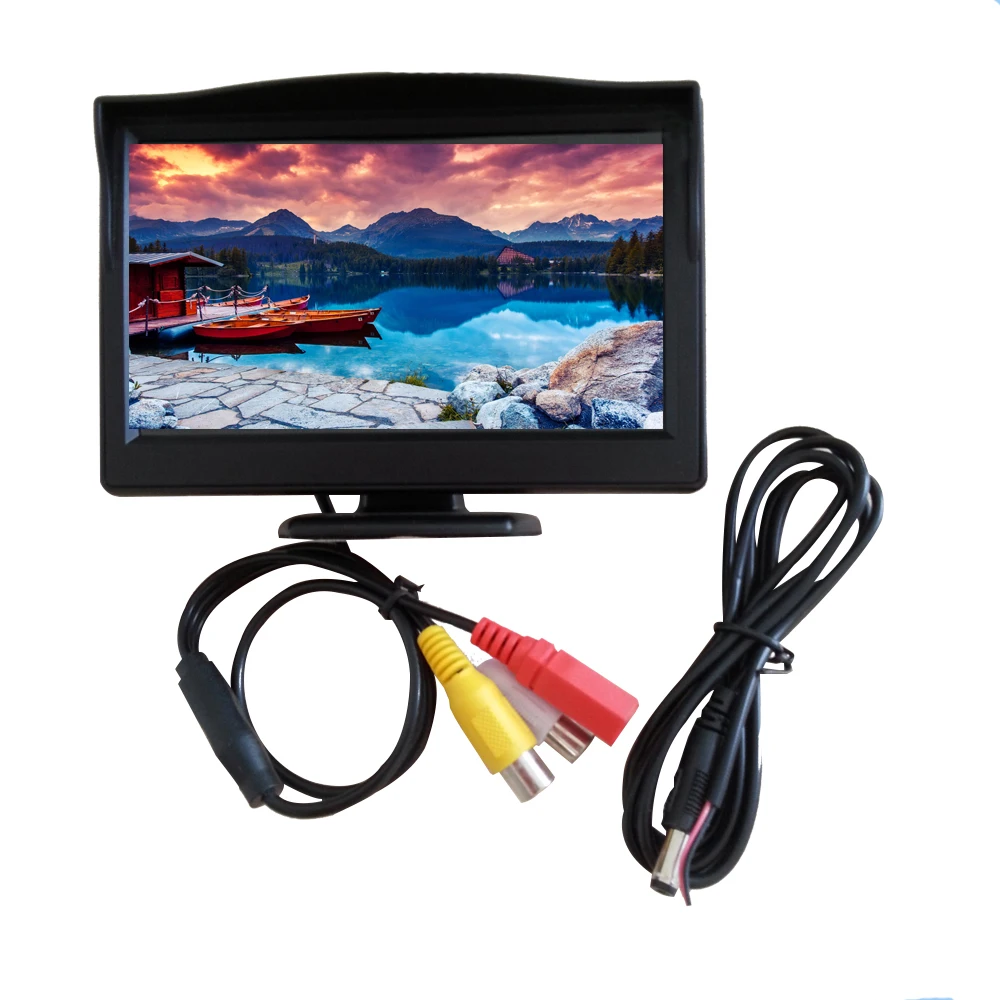 High Resolution 5 Color Hd Tft Lcd Car Rearview Mirror Monitor 800 480 5 Inch 16 9 Screen Dc 12v Car Monitor For Dvd Camera Vcr Buy 5 Inch Car Rearview Mirror Monitor Car