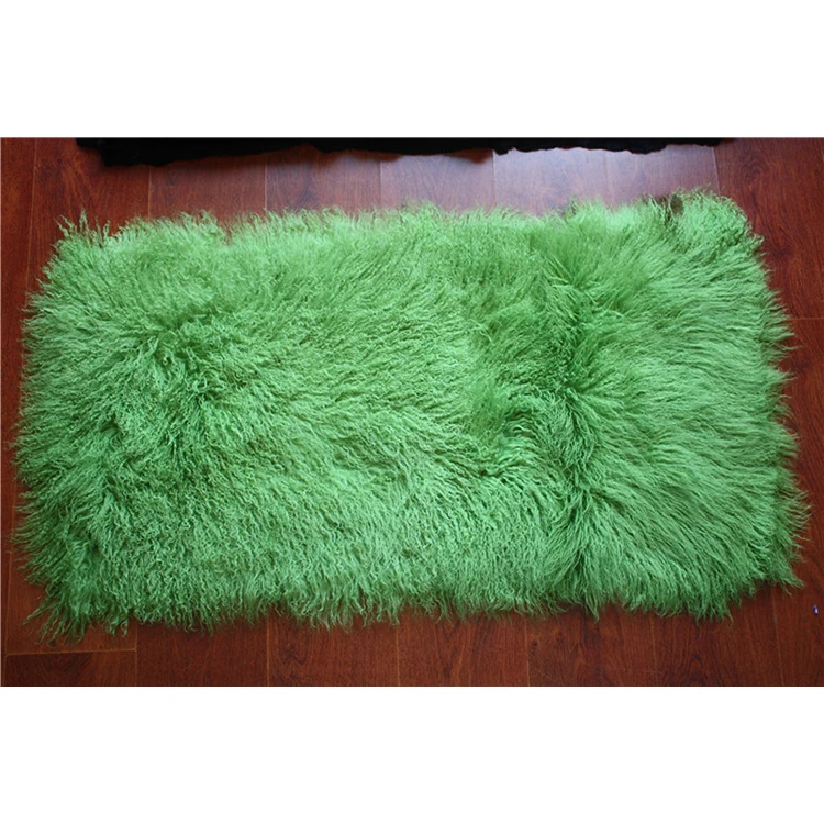 Хорошее качество, хорошо продаваемая многоцветная монгольская тарелка из натурального меха ягненка