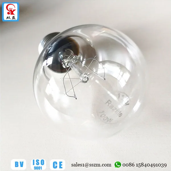 Ampoule Incandescente Claire A55 E27 100W 127V, Dimmable