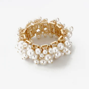 pearl bracelet , fashion stretch bracelet