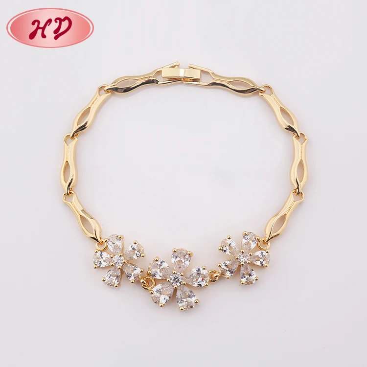2018 New Design Gold Charm Bracelet Jewelry Design for Girls